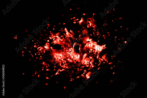 abstract background with fire