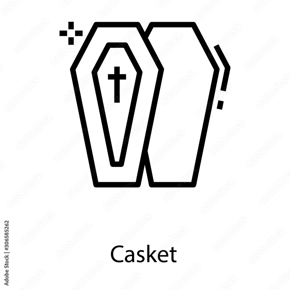 Coffin Line Vector Coffin Line Vector
