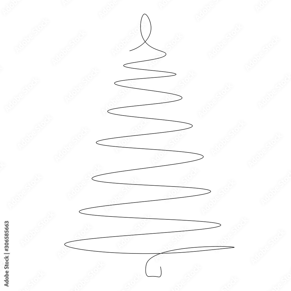 Christmas tree icon, vector illustration Christmas tree icon, vector illustration