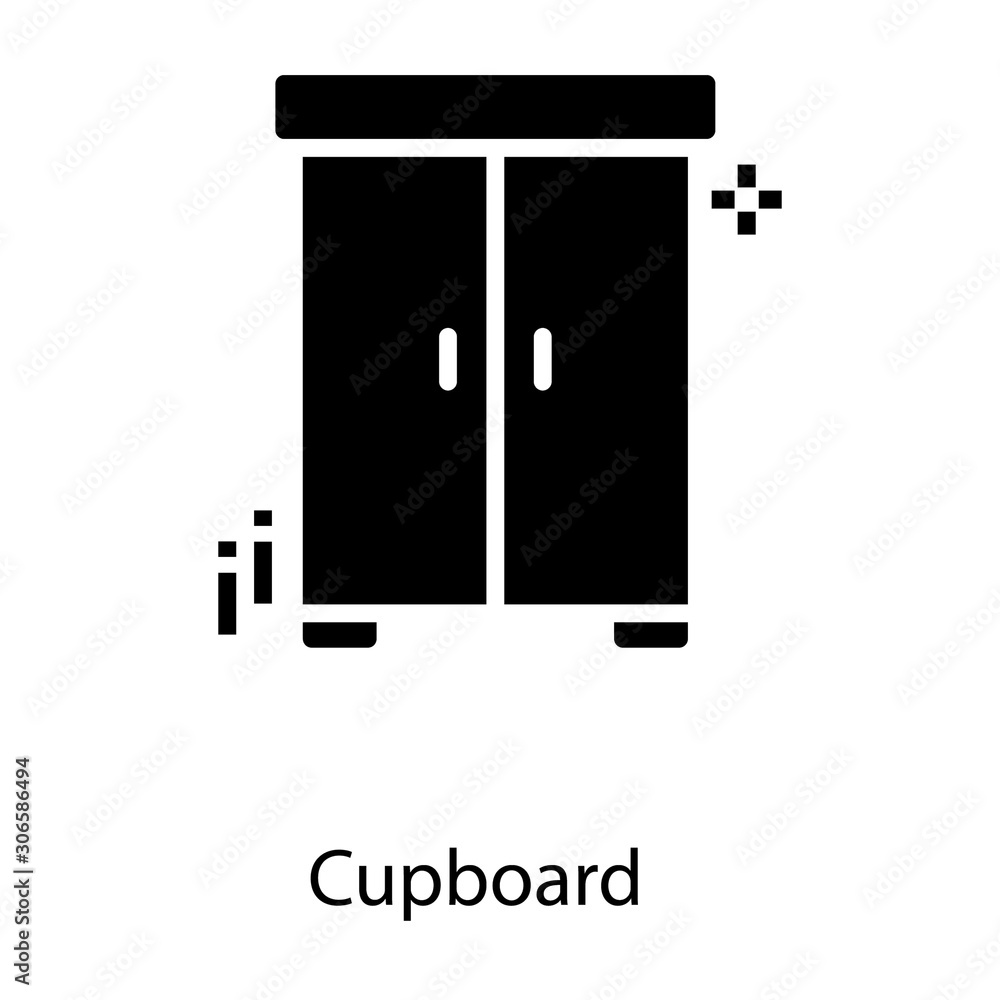 Wardrobe Solid Vector Wardrobe Solid Vector