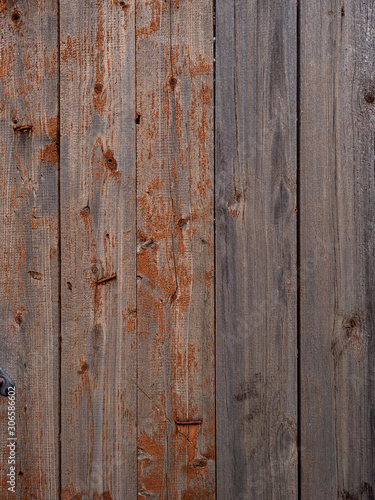 old wood texture background. Aged Natural Old Red Color Grungy Vintage Wooden Surface. Painted Obsolete Weathered Texture Of Fence