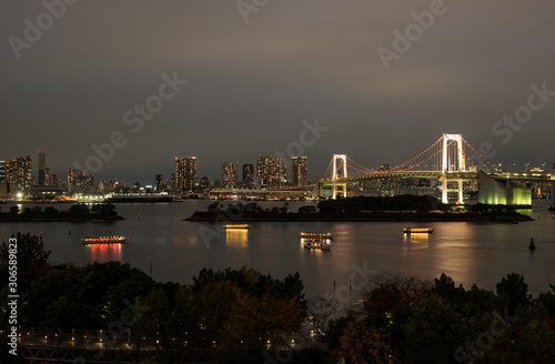 Tokyo skyline by night