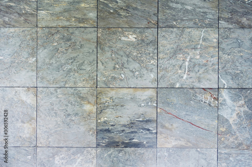 stone floor, gray marble slabs, top view