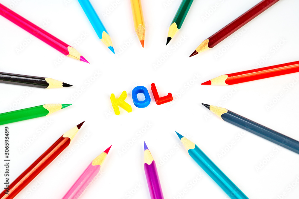Kol is an abbreviation of a key opinion leader, an influence concept isolated Kol is an abbreviation of a key opinion leader, an influence concept isolated
