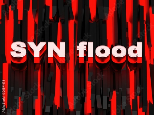 Obraz na płótnie SYN flood attack