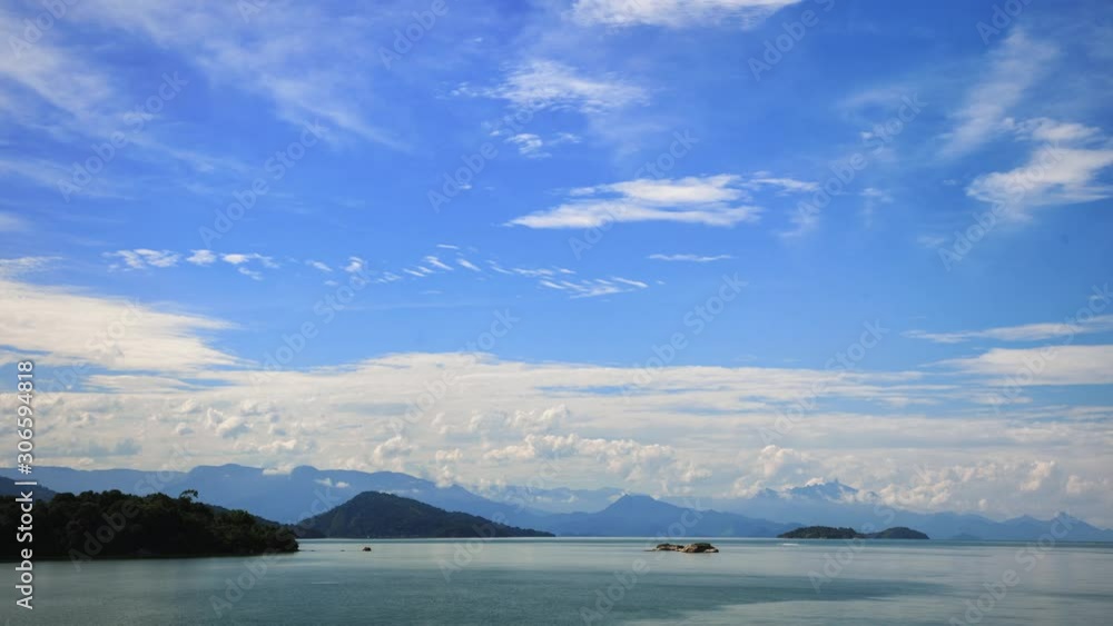 Clouds and sea bay near the city of Paraty. Brazil Clouds and sea bay near the city of Paraty. Brazil