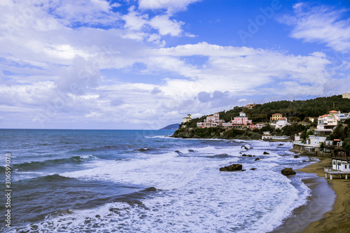 Castiglioncello, Baia del Quercetano - view of the Tyrrhenian coast in Tuscany. Italy photo