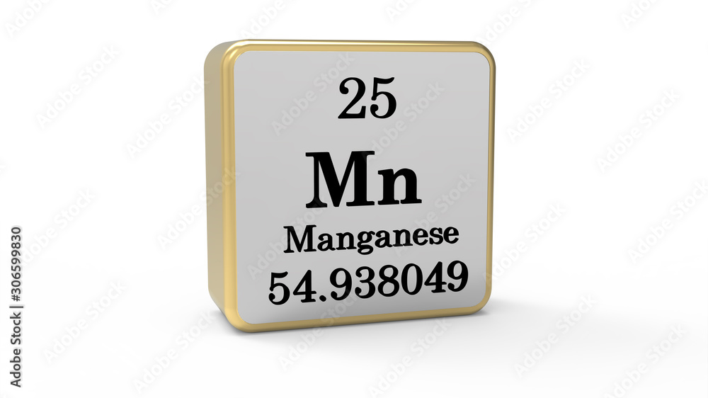3d Manganese Element Sign. Stock image 3d Manganese Element Sign. Stock image