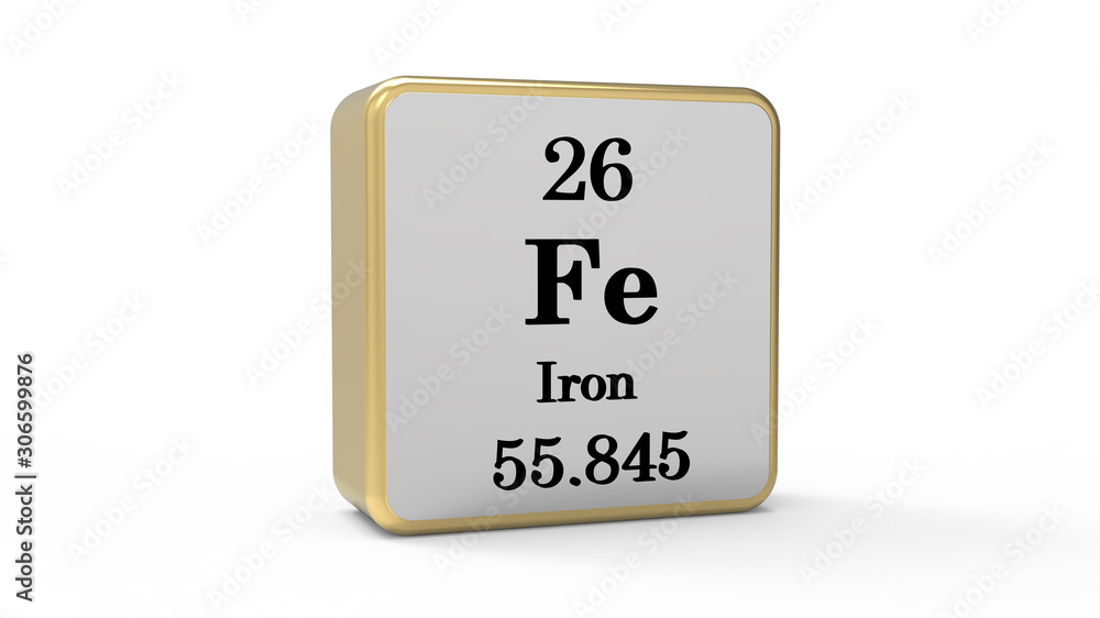 3d Iron Element Sign. Stock image 3d Iron Element Sign. Stock image