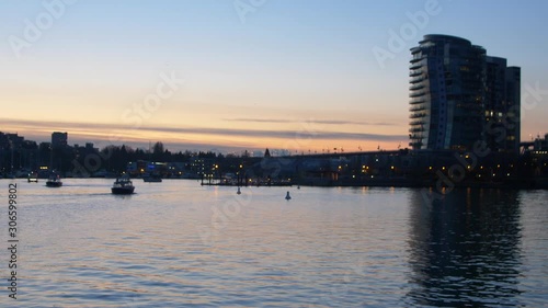 perfect sunset The Erickson condo at granville bridge