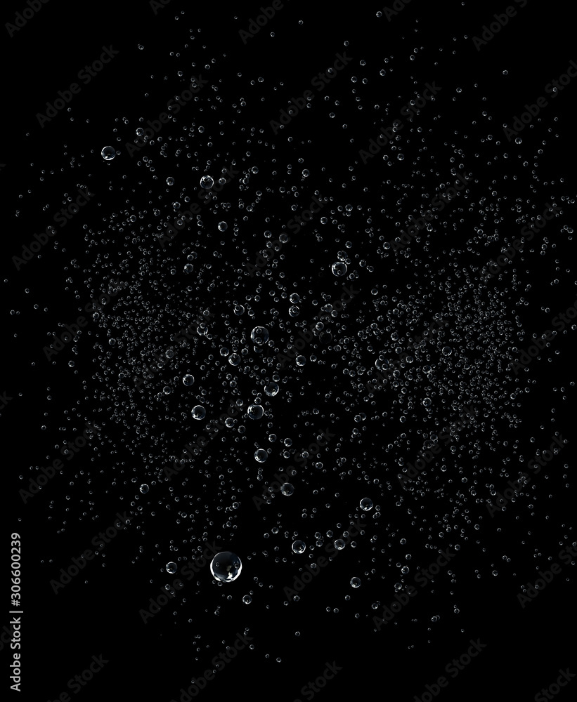 Obraz premium kropla wody na czarnym tle