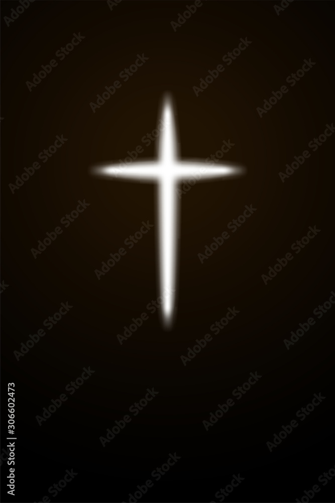 white light cross on dark white light cross on dark