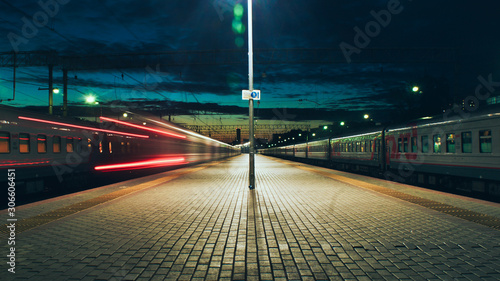 train leaving the station