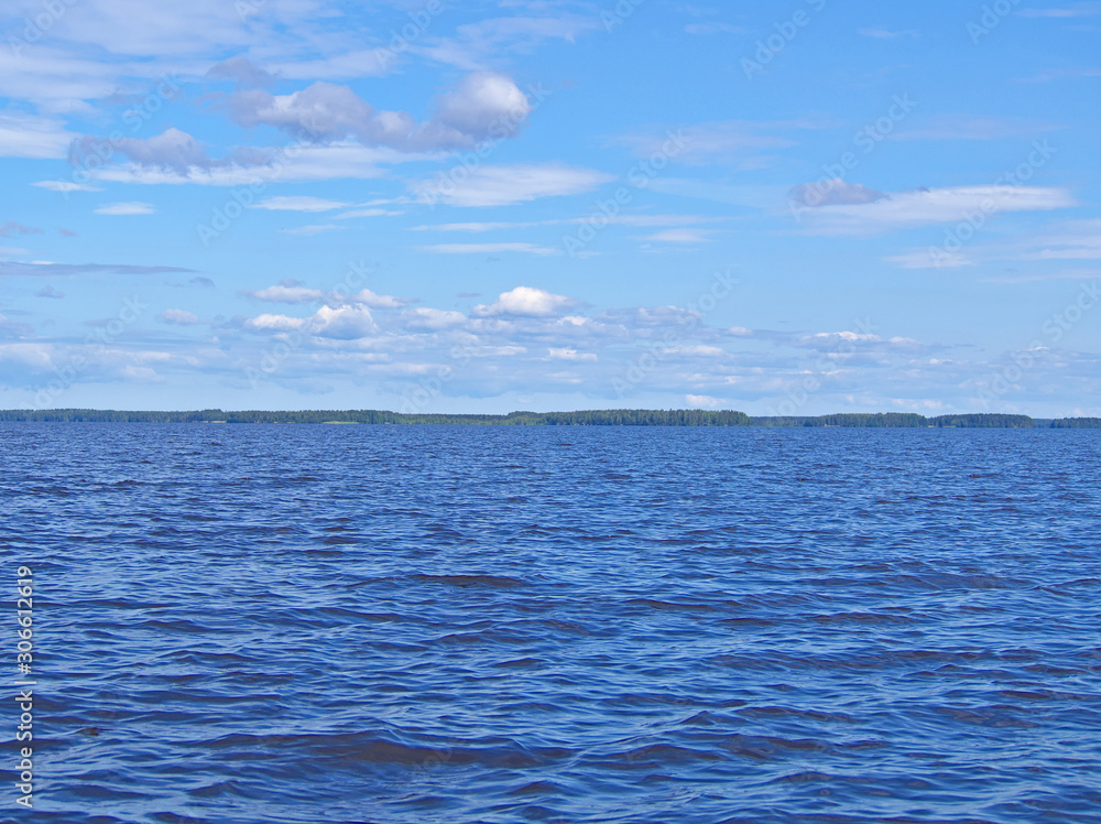 Fototapeta premium Beautiful lakeside view in Finland