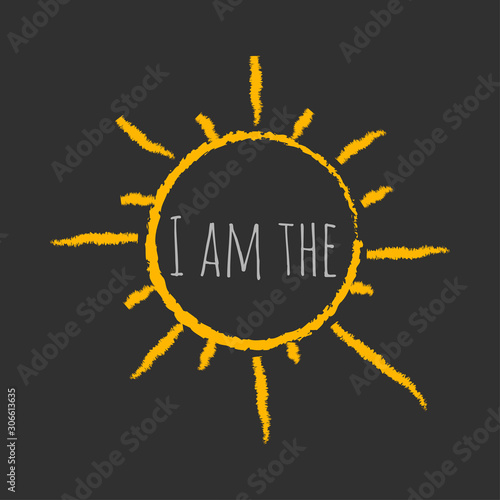 The inspirational phrase 