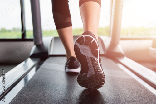 Feet of woman exercise workout running © sorapop