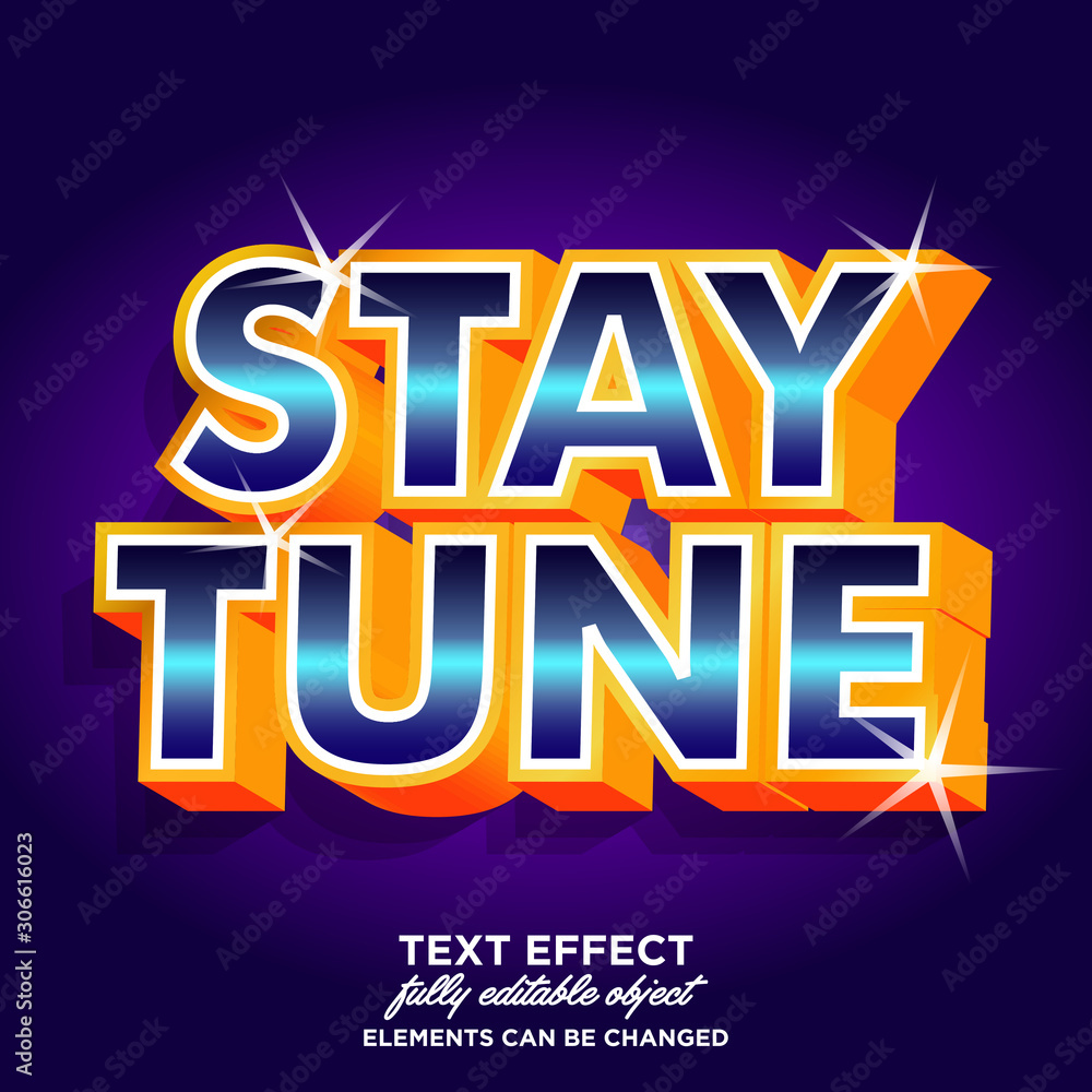 Modern 3D font effect Modern 3D font effect