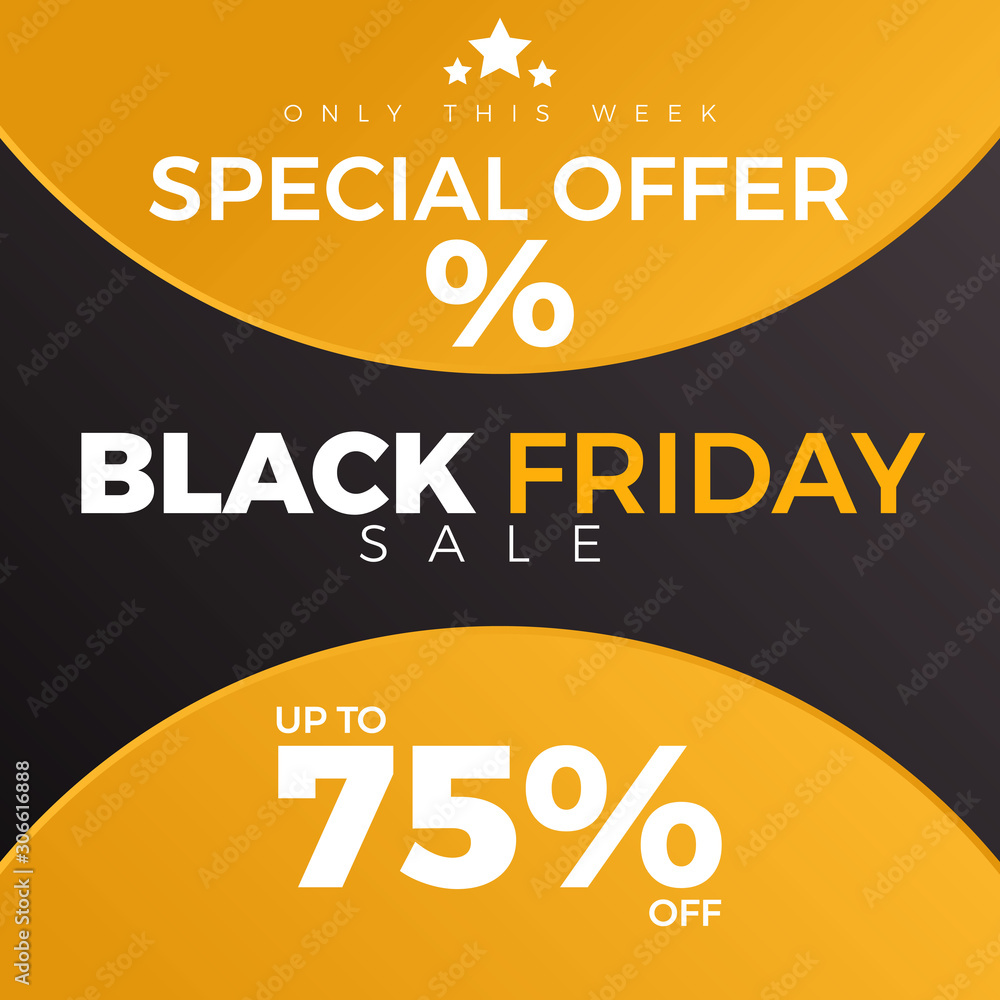 Black friday sale design banner with special offer discount.Modern design banner for promotion ads Black friday sale design banner with special offer discount.Modern design banner for promotion ads