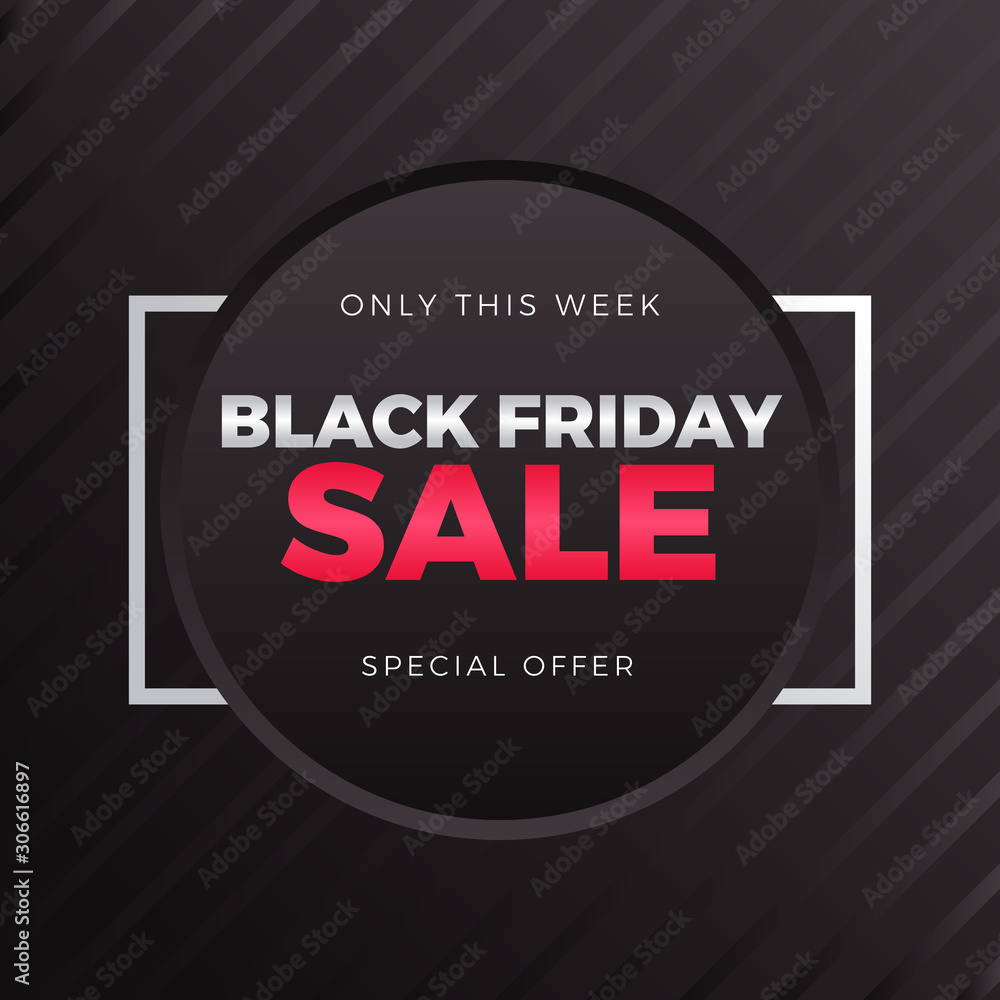 Black friday sale design banner with special offer discount.Modern design banner for promotion ads Black friday sale design banner with special offer discount.Modern design banner for promotion ads