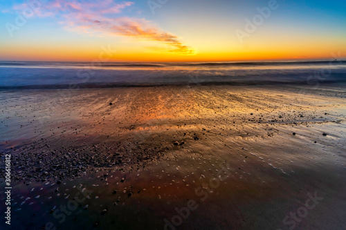 Smooth Beach at Sunset 