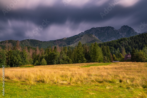 Giewont mountain massif in the Tatra Mountains of Poland.