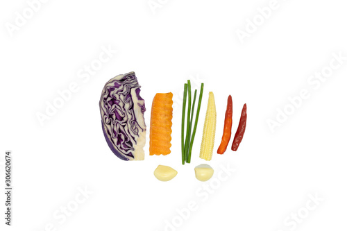 mix vegetable set 4 colors