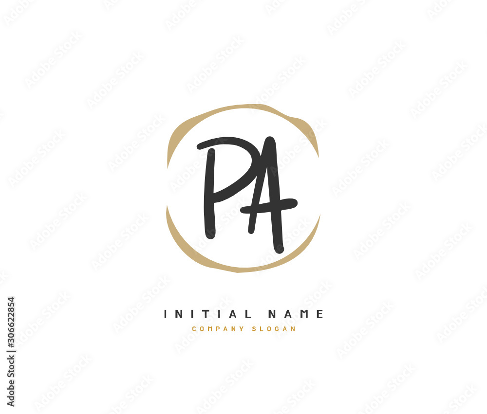 P A PA Beauty vector initial logo, handwriting logo of initial signature, wedding, fashion, jewerly, boutique, floral and botanical with creative template for any company or business. P A PA Beauty vector initial logo, handwriting logo of initial signature, wedding, fashion, jewerly, boutique, floral and botanical with creative template for any company or business.
