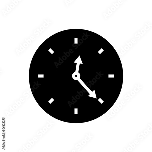 time icon flat clock watches symbol time clock study book flat illustration icon minute duration length Icon symbol clock design vector template timer, watch, timepiece. Vector Illustration Set