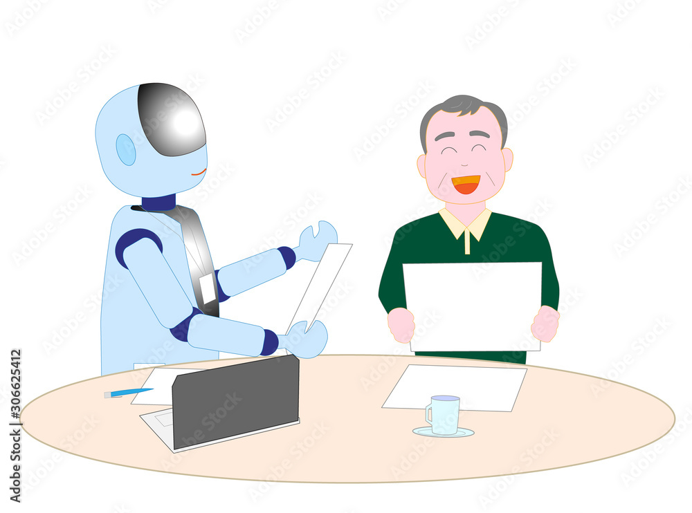 高齢者に説明する人工知能を持ったロボット 高齢者に説明する人工知能を持ったロボット