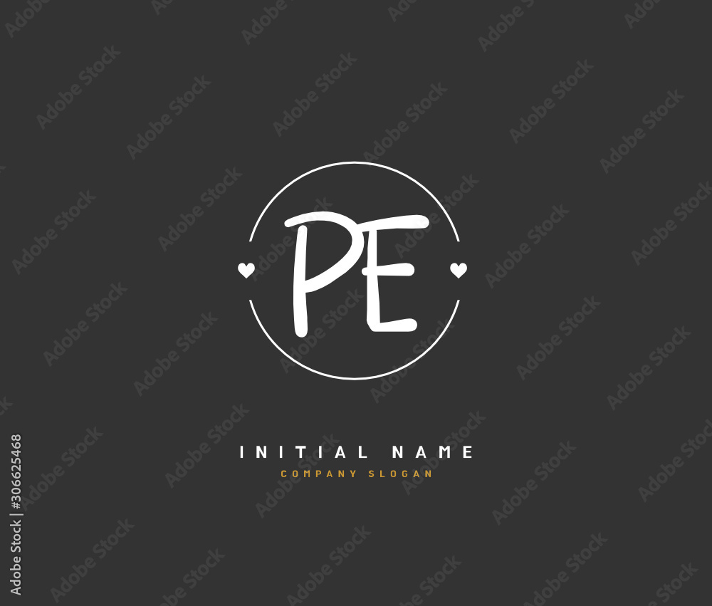 P E PE Beauty vector initial logo, handwriting logo of initial signature, wedding, fashion, jewerly, boutique, floral and botanical with creative template for any company or business. P E PE Beauty vector initial logo, handwriting logo of initial signature, wedding, fashion, jewerly, boutique, floral and botanical with creative template for any company or business.