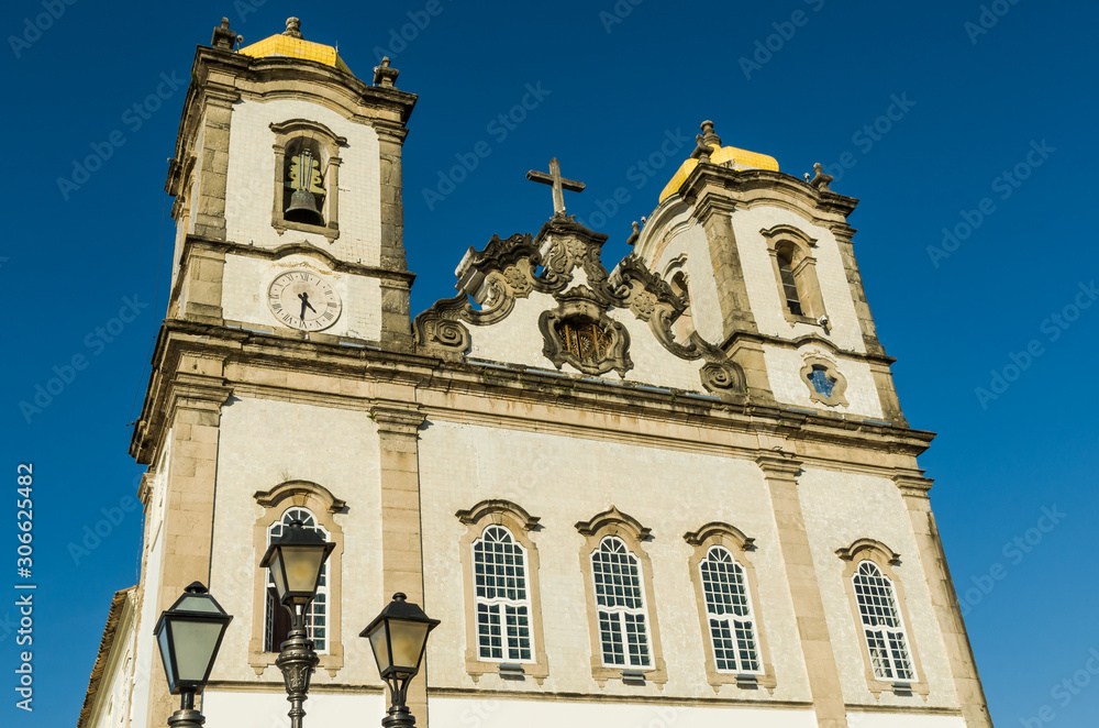 Beautiful Basilica of the Lord of Bonfim in Salvador Brazil