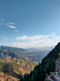Panoramic view of the mountains, Albuquerque, New Mexico from the Sandia Mountain Crest