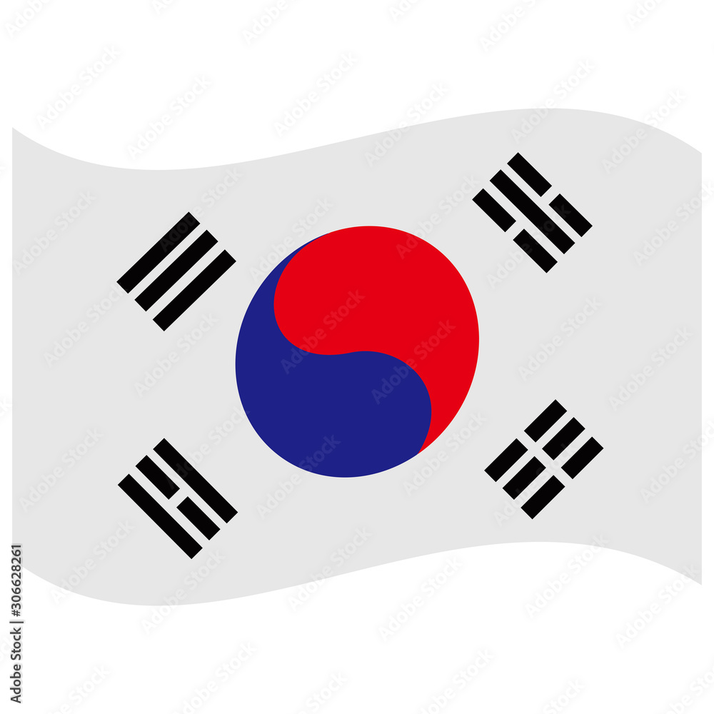 South Korea flags icon vector design symbol South Korea flags icon vector design symbol