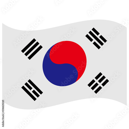 South Korea flags icon vector design symbol