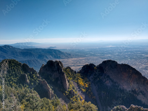 Albuquerque, New Mexico from the Sandia Mountain Crest © wayker