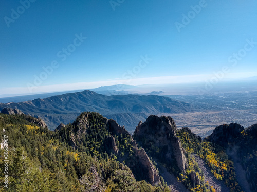 Albuquerque, New Mexico from the Sandia Mountain Crest © wayker