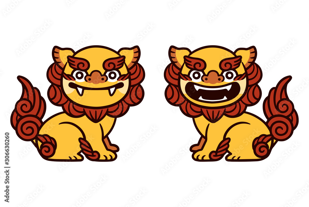Okinawa Shisa / deformed / vector Okinawa Shisa / deformed / vector