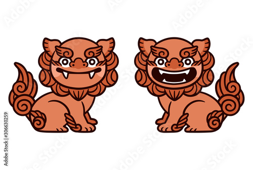 Okinawa Shisa   deformed   vector