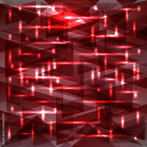 Glowing night geometry from garnet grains of cosmic stripes and extreme lines.