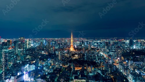 Wallpaper Mural 東京風景・タイムラプス Torontodigital.ca