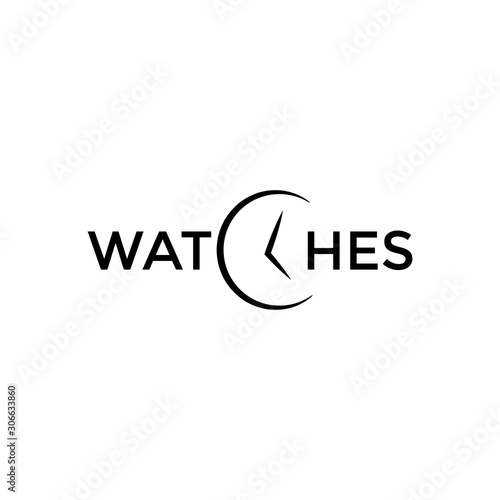 Watches logotype simple creative design