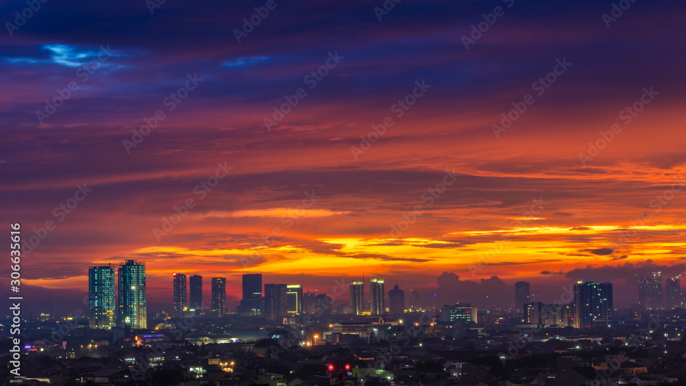 Jakarta sunset Jakarta sunset