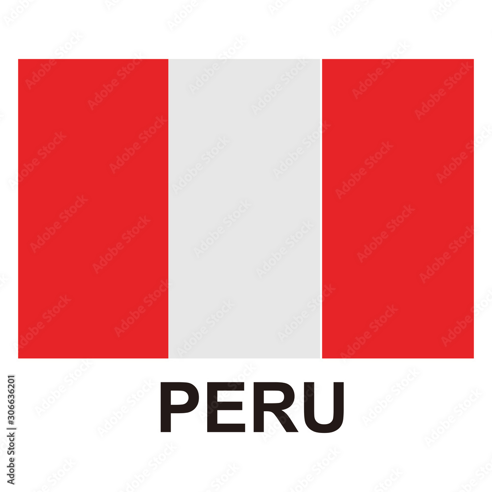 Peru flags icon vector design symbol
