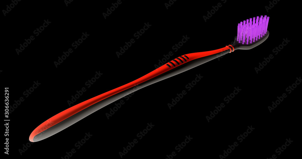 No trademarks. My own design of toothbrush. 3D Illustration. No trademarks. My own design of toothbrush. 3D Illustration.