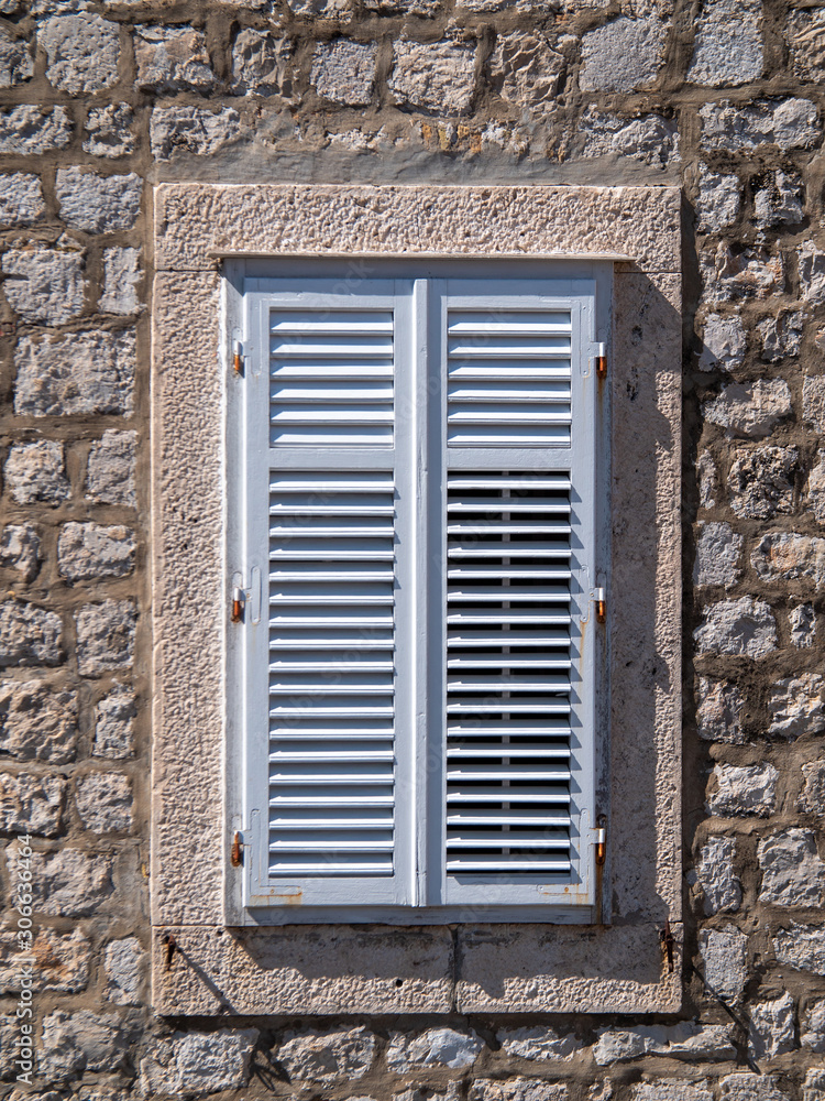 Window shutter in Dubrovnik Old Town on the Adriatic Coast, Croatia Window shutter in Dubrovnik Old Town on the Adriatic Coast, Croatia