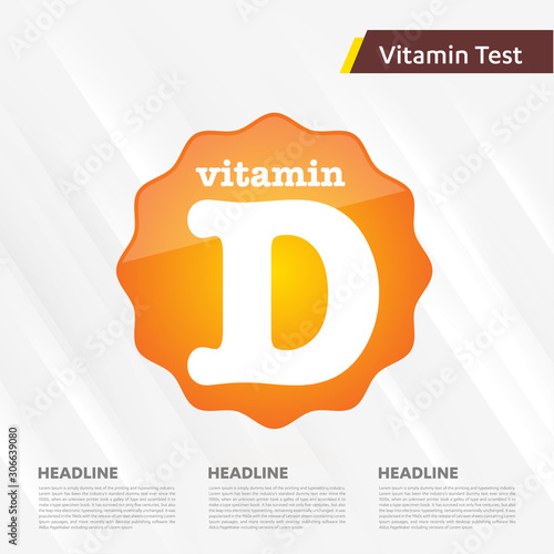 Vitamin D sun icon collection set, cholecalciferol. golden drop Vitamin complex drop. Medical for heath Vector illustration