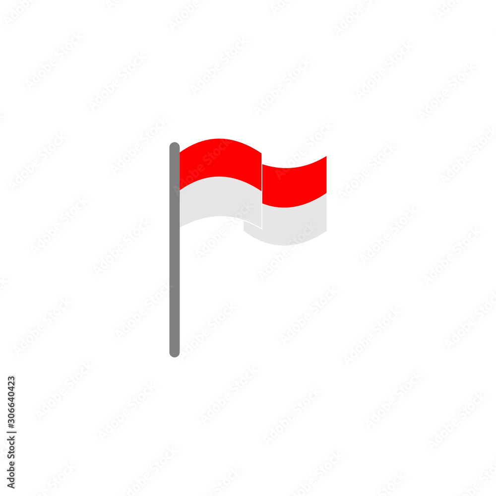 Indonesia flags icon vector design symbol Indonesia flags icon vector design symbol