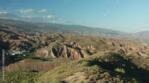 mountain bikers in the seirra nevada, spain photo