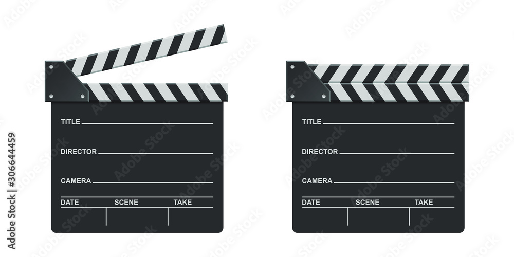 Director clapboard vector design illustration isolated on white background