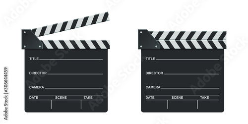 Director clapboard vector design illustration isolated on white background photo